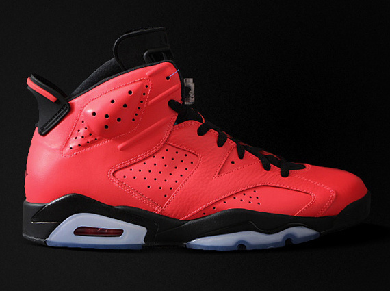 Air Jordan 6 Mens Shoes Black/Red Online